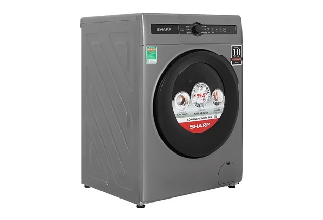 Máy giặt Sharp 10.5 kg Inverter ES-FH105BV-B Chính hãng giá rẻ | Hàng chính hãng