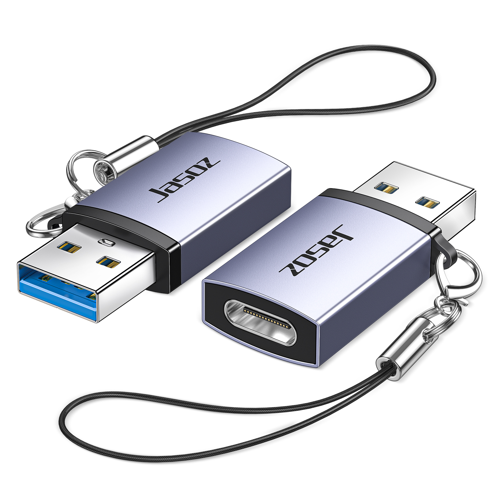 Đầu Chuyển USB 3.0 Sang Type-C JASOZ T-G160 – Sạc Nhanh 18W, Hỗ Trợ OTG & Âm Thanh