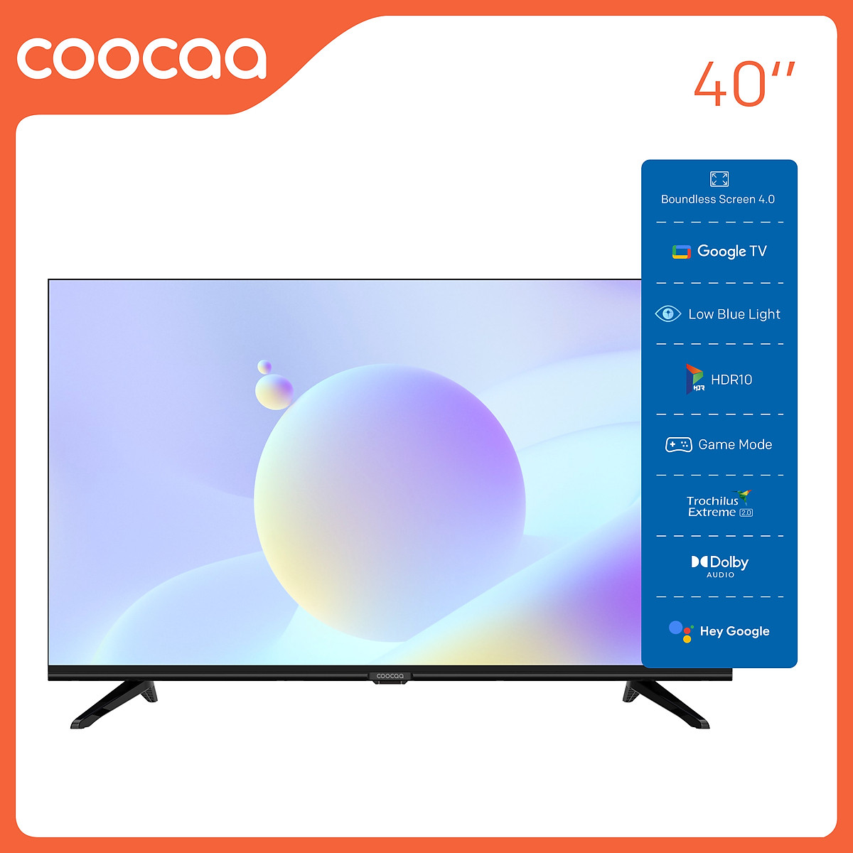 Google Tivi Coocaa 40Z72 Full HD 40 inch | Hàng chính hãng