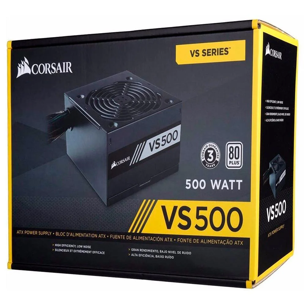 Nguồn Corsair VS500 80 Plus Hiệu Suất Cao