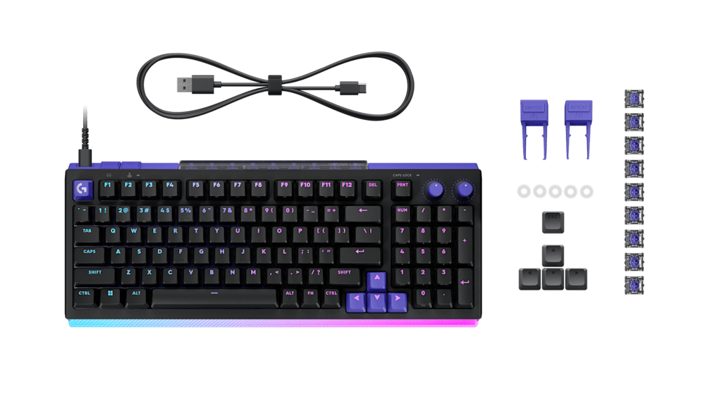 Bàn phím Logitech G512 X 98 đen, switch Tactile (920-013988)