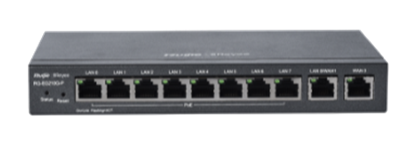 Dòng Reyee Smart Gateway tích hơp cấp nguồn PoE RG-EG210G-P | Hàng chính hãng
