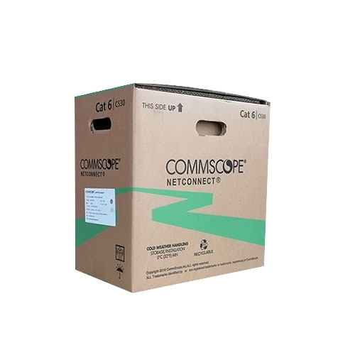 Cáp mạng cable AMP Commscope Cat6 4 pair, 23 AWG, U/UTP, CM, 305m, Reel in box, Blue (1427254-6) | Hàng chính hãng