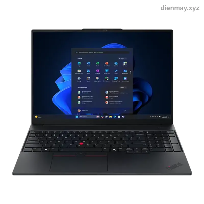 Laptop Lenovo ThinkPad E16 Gen 3 21SR002HVA (Core Ultra 5 225H, 16GB, 1TB SSD, 16 inch WUXGA, NoOS, Đen)