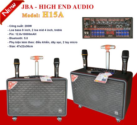 LOA KÉO - LOA XÁCH TAY - LOA HỘI NGHỊ JBA H15A | Hàng chính hãng