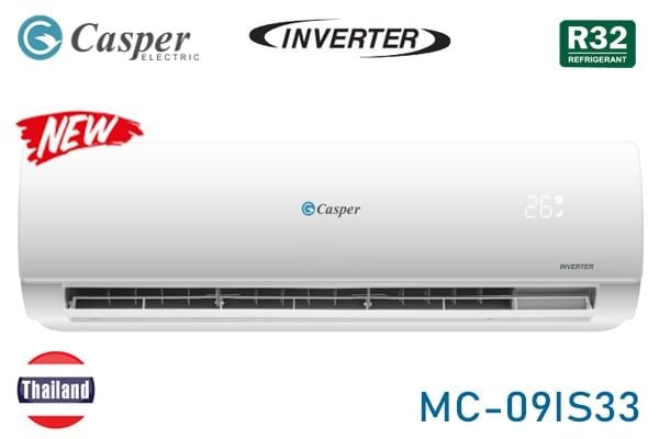 Điều hòa Casper inverter 1 chiều 9000 BTU MC-09IS33 Model Mới 2022 | Hàng chính hãng