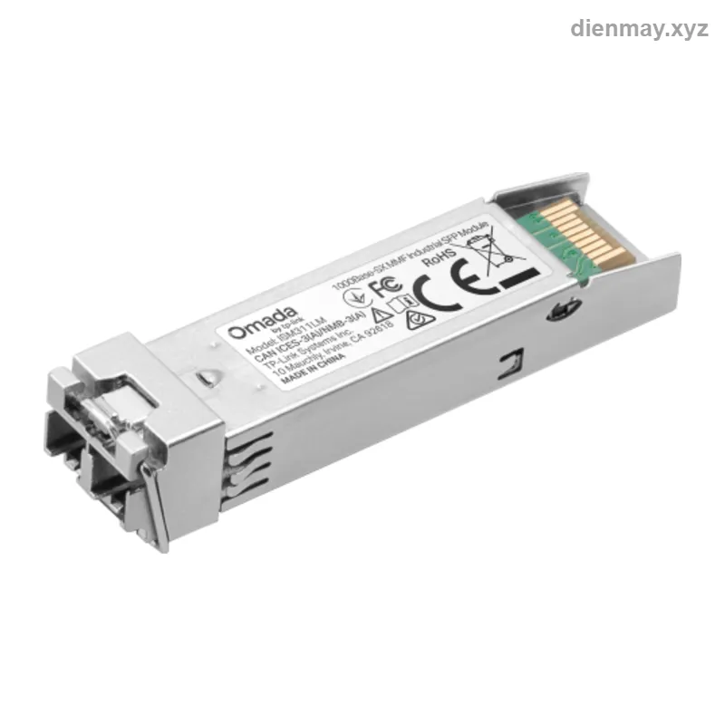 Module quang SFP công nghiệp Omada ISM311LM 1000Base-SX đa mode - Nhà máy, hệ thống công nghiệp cần kết nối cáp quang trong môi trường khắc nghiệt