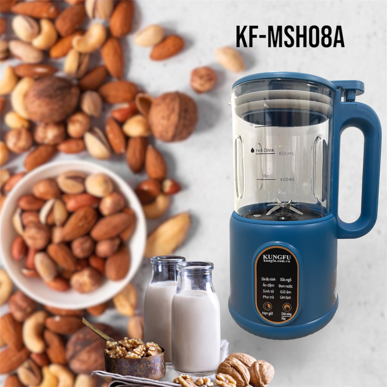 Máy làm sữa hạt Kungfu KF-MSH08A | Hàng chính hãng