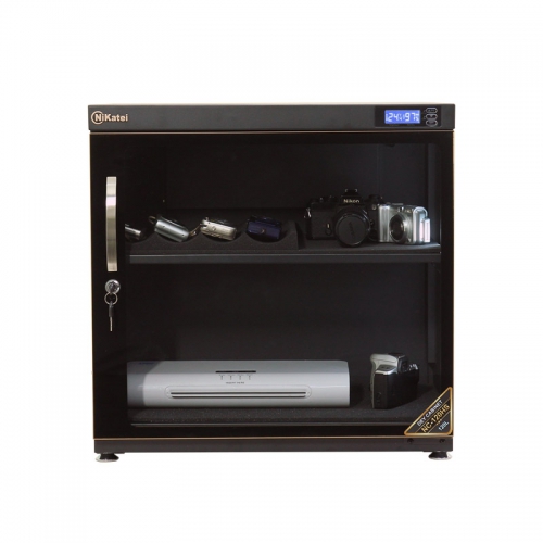 Tủ chống ẩm chuyên dụng Nikatei NC-120HS, viền nhôm mạ vàng (120 lít) | Hàng chính hãng