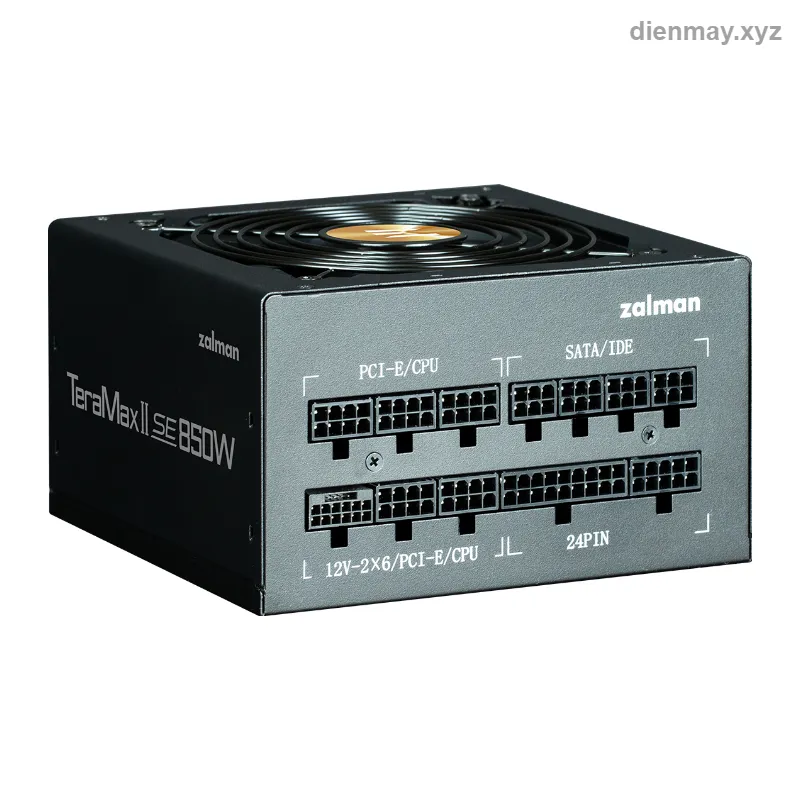 Nguồn máy tính Zalman TeraMax II SE 850W 80 Plus Gold ATX 3.1 (ZM850-TMX2SE) - PC gaming tầm trung - cao cấp dùng card đồ họa đời mới