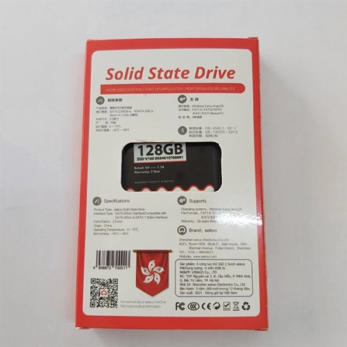 Ổ Cứng SSD 128GB EEKOO V100 2.5 inch SATA3