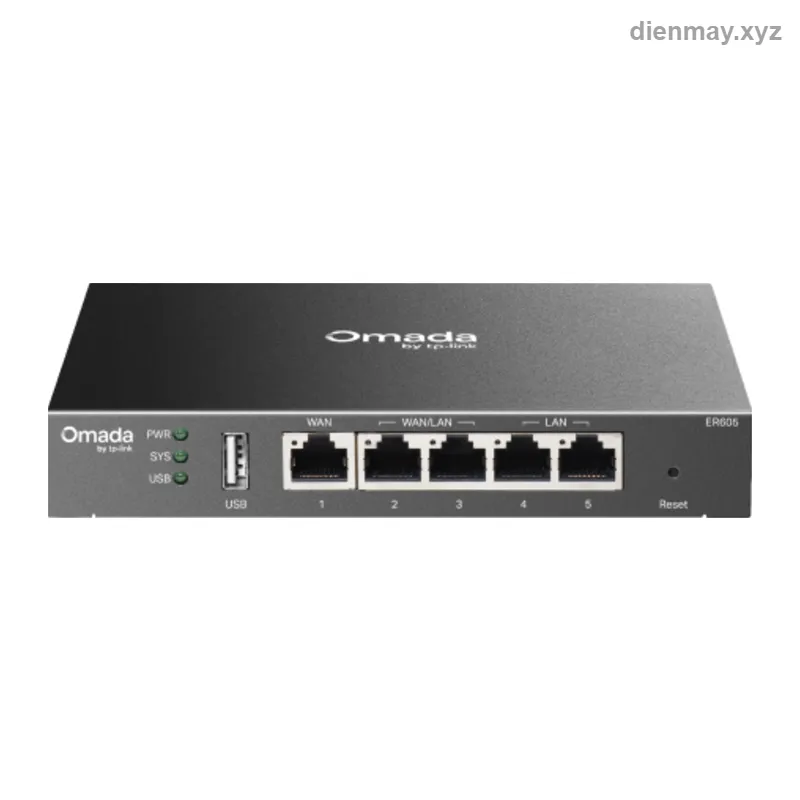 Router VPN Omada TP-Link ER605 Gigabit Multi-WAN SafeStream - Văn phòng, doanh nghiệp nhỏ dùng nhiều đường Internet và cần kết nối VPN an toàn