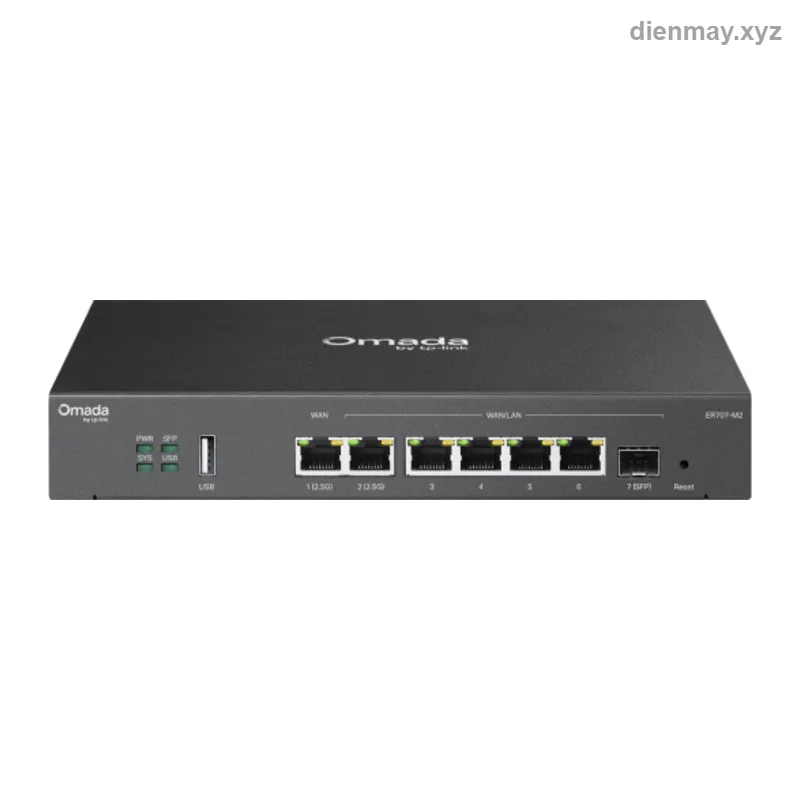 Router VPN Multi-Gigabit Omada ER707-M2 cổng 2.5G 500.000 phiên - Văn phòng nhỏ và vừa cần router VPN nhiều đường WAN