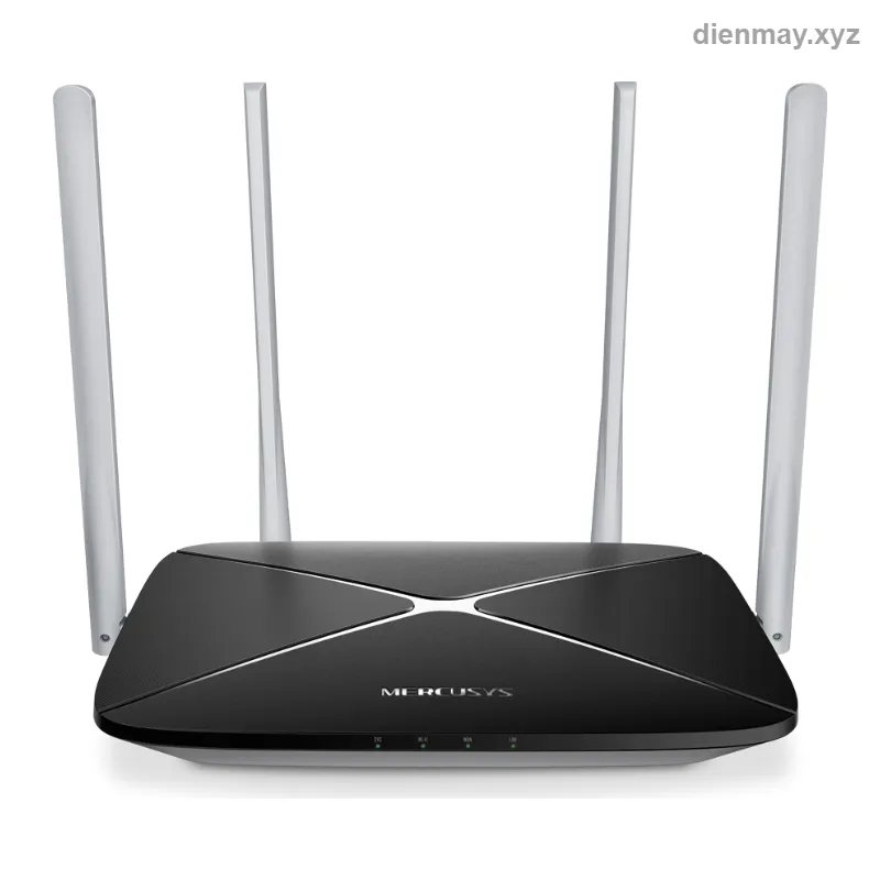 Router Wi-Fi Mercusys AC12 AC1200 băng tần kép - Gia đình, căn hộ nhỏ cần Wi-Fi ổn định cho nhiều thiết bị
