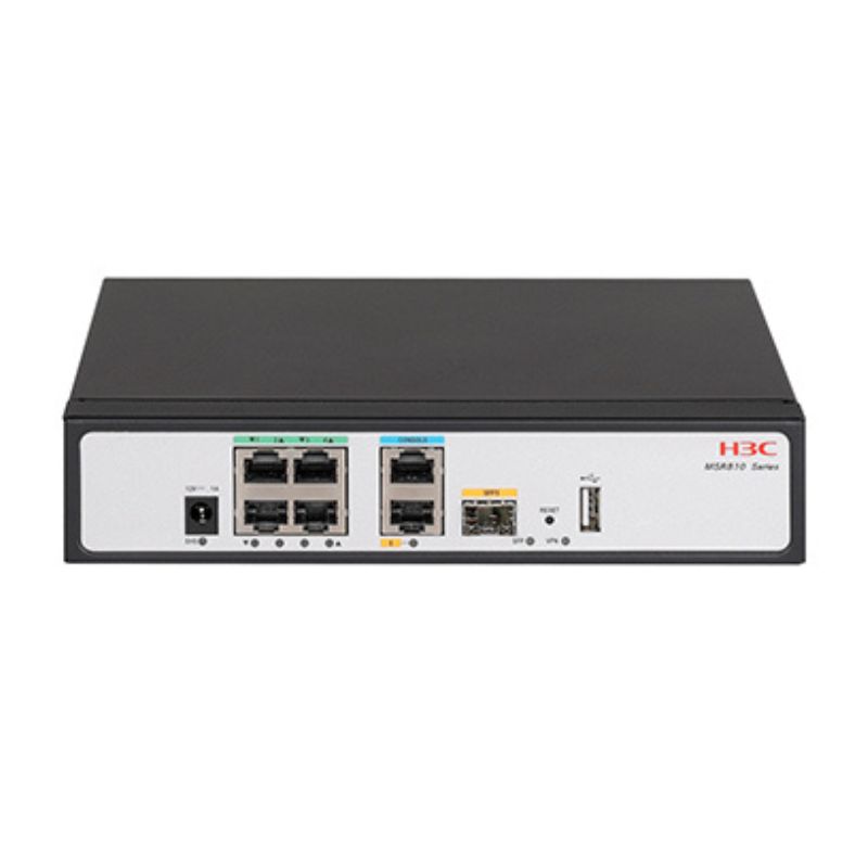 H3C MSR610 Enterprise 6-Port Gigabit Ethernet Router (2GE WAN(1GE+1SFP), 4GE LAN/WAN) | Hàng chính hãng