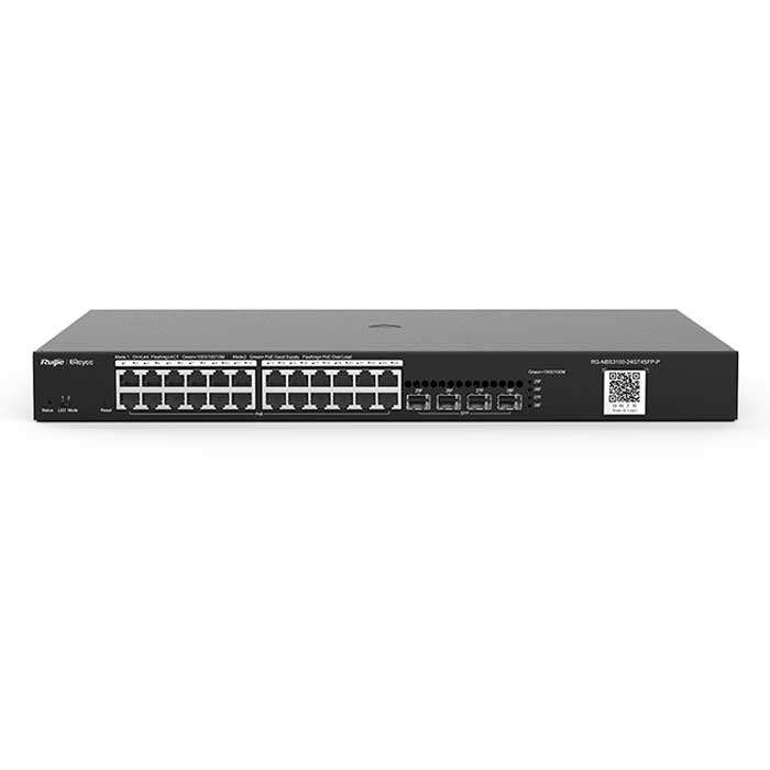 Switch 24 cổng 10/100/1000BASE-T RUIJIE REYEE RG-NBS3100-24GT4SFP | Hàng chính hãng