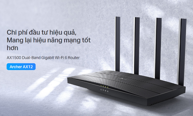 Bộ phát wifi 6 TP-Link Archer AX12 | Hàng chính hãng