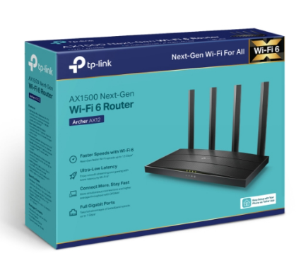 Bộ phát wifi 6 TP-Link Archer AX12 | Hàng chính hãng