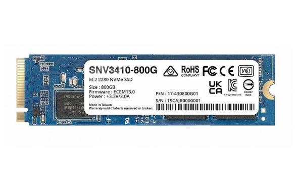 Ổ cứng SSD Synology 800G M.2 2280 NVMe (SNV3410-800G) | Hàng chính hãng