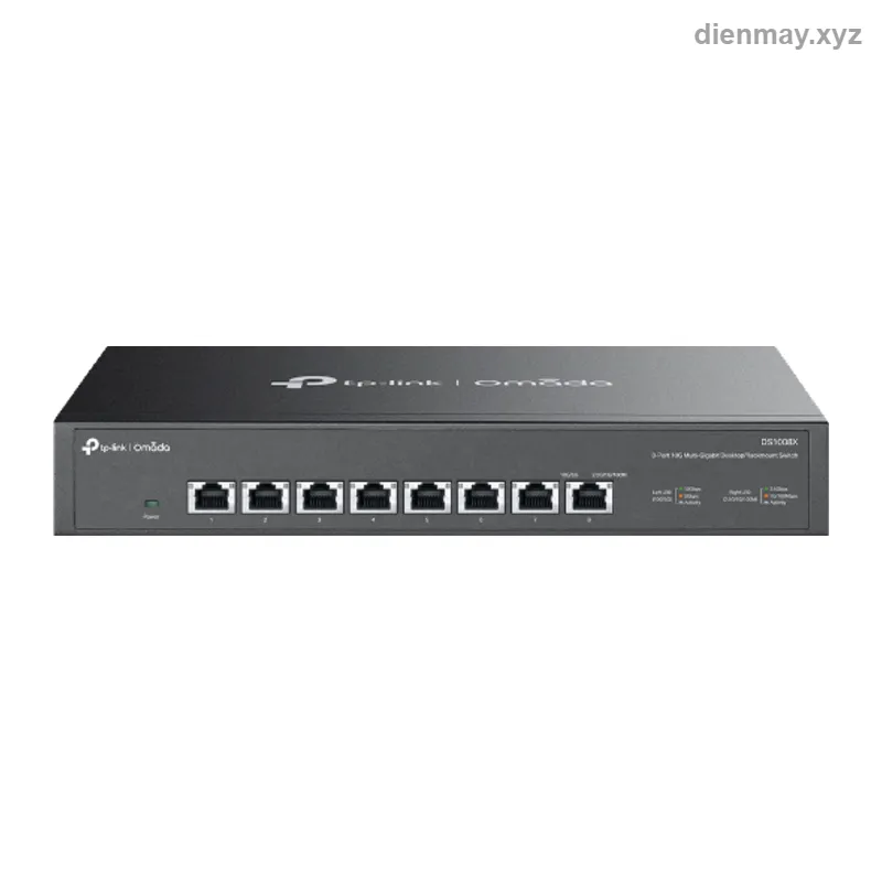Switch 8 cổng 10G TP-Link Omada DS1008X cắm là chạy - Văn phòng, gia đình cần mở rộng cổng mạng đơn giản, cắm là chạy