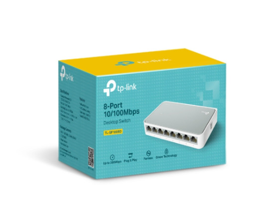 Switch 8 Cổng 10/100Mbps (Vỏ Nhựa) TP-Link TL-SF1008D | Hàng chính hãng