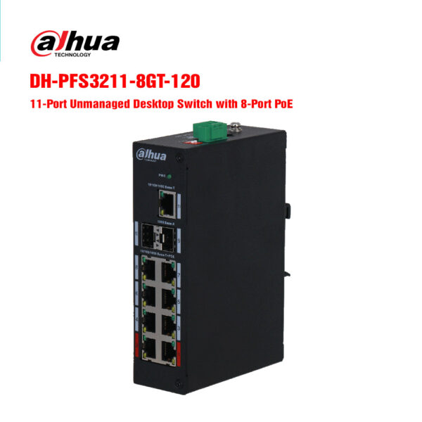 Switch PoE 8 port DAHUA DH-PFS3211-8GT-120 | Hàng chính hãng