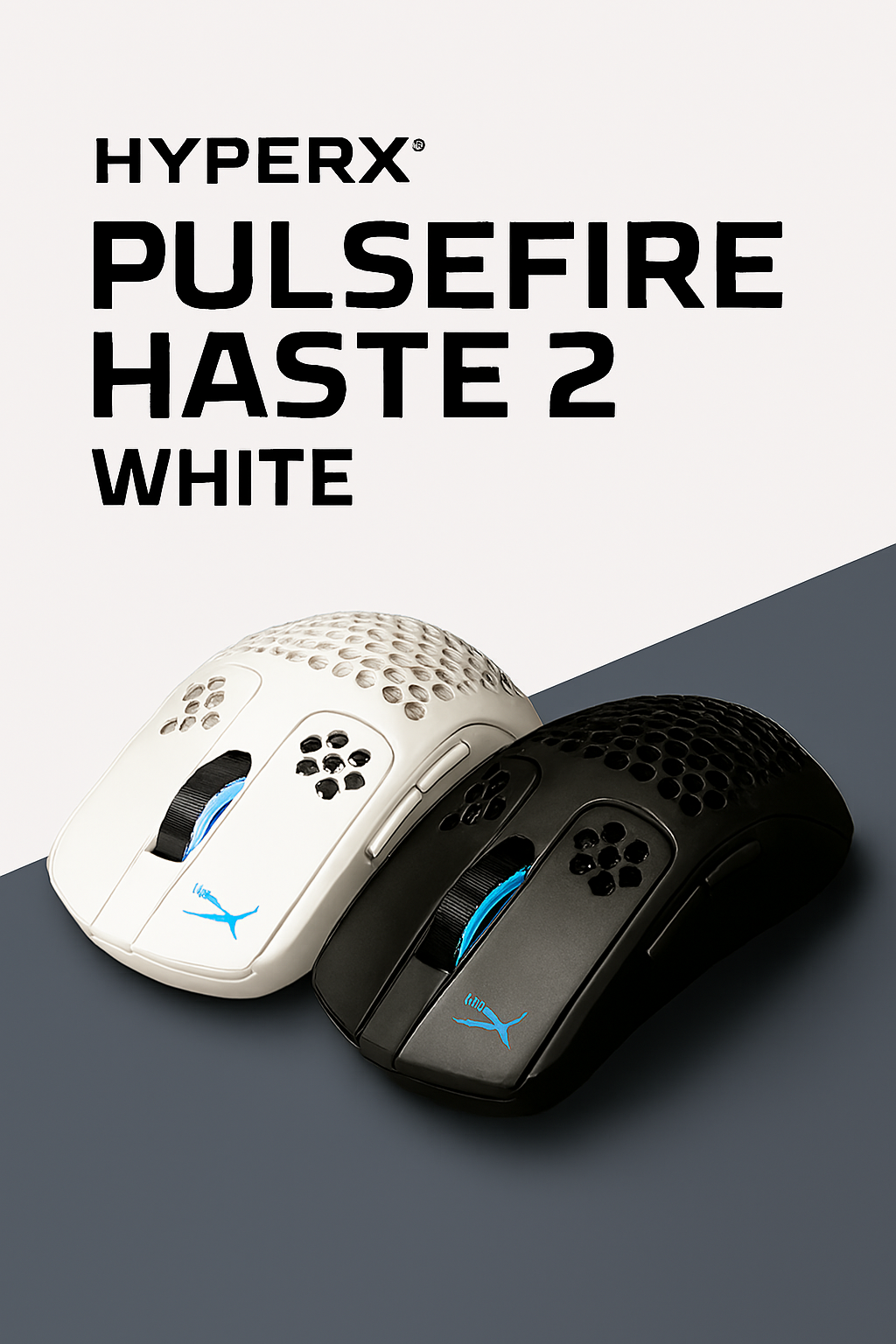 CHUỘT HYPERX PULSEFIRE HASTE II BLACK/WHITE