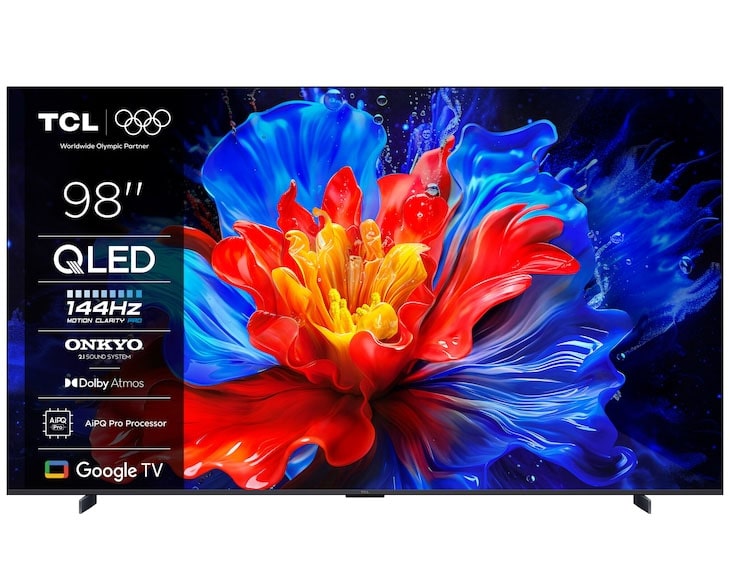 Tivi QLED TCL 4K 98 inch 98P8K Mới 2025 | Hàng chính hãng