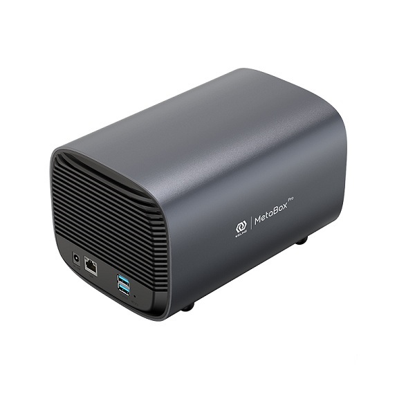 Thiết bị lưu trữ mạng 2 bay - MetaBox HS200-EU-GY-BP | Hàng chính hãng
