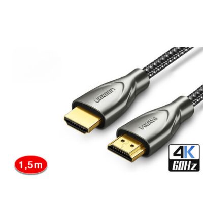 Cáp HDMI 2.0 hỗ trợ 4k Carbon dài 1,5m chính hãng Ugreen 50107 | Hàng chính hãng