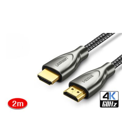 Cáp HDMI 2.0 hỗ trợ 4k Carbon dài 2m chính hãng Ugreen 50108 | Hàng chính hãng