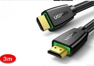 Cáp HDMI 3m chuẩn 2.0 Chính hãng Ugreen 40411 hỗ trợ 3D, 4K | Hàng chính hãng