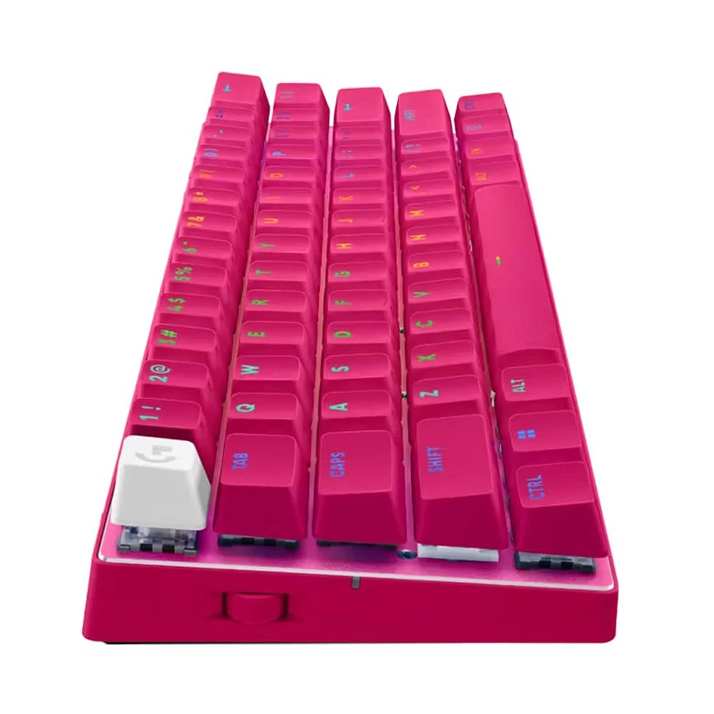 Bàn phím cơ Logitech Pro X 60 Lightspeed Wireless Rose (Wireless 2.4Ghz/Bluetooth/USB/GX Optical Tactile/RGB)_920-011954 | Hàng chính hãng