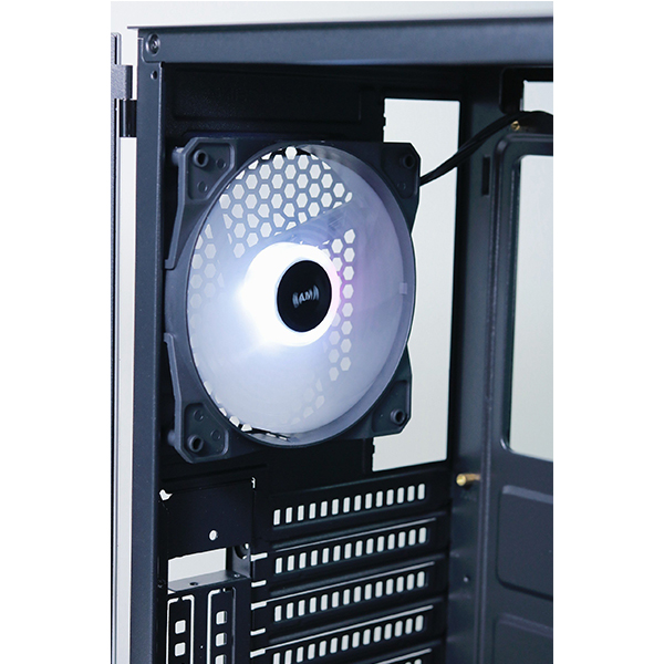 VỎ MÁY TÍNH SAMA 3307 BLACK (ATX,KÈM SẴN 3 FAN ARGB) | Hàng chính hãng