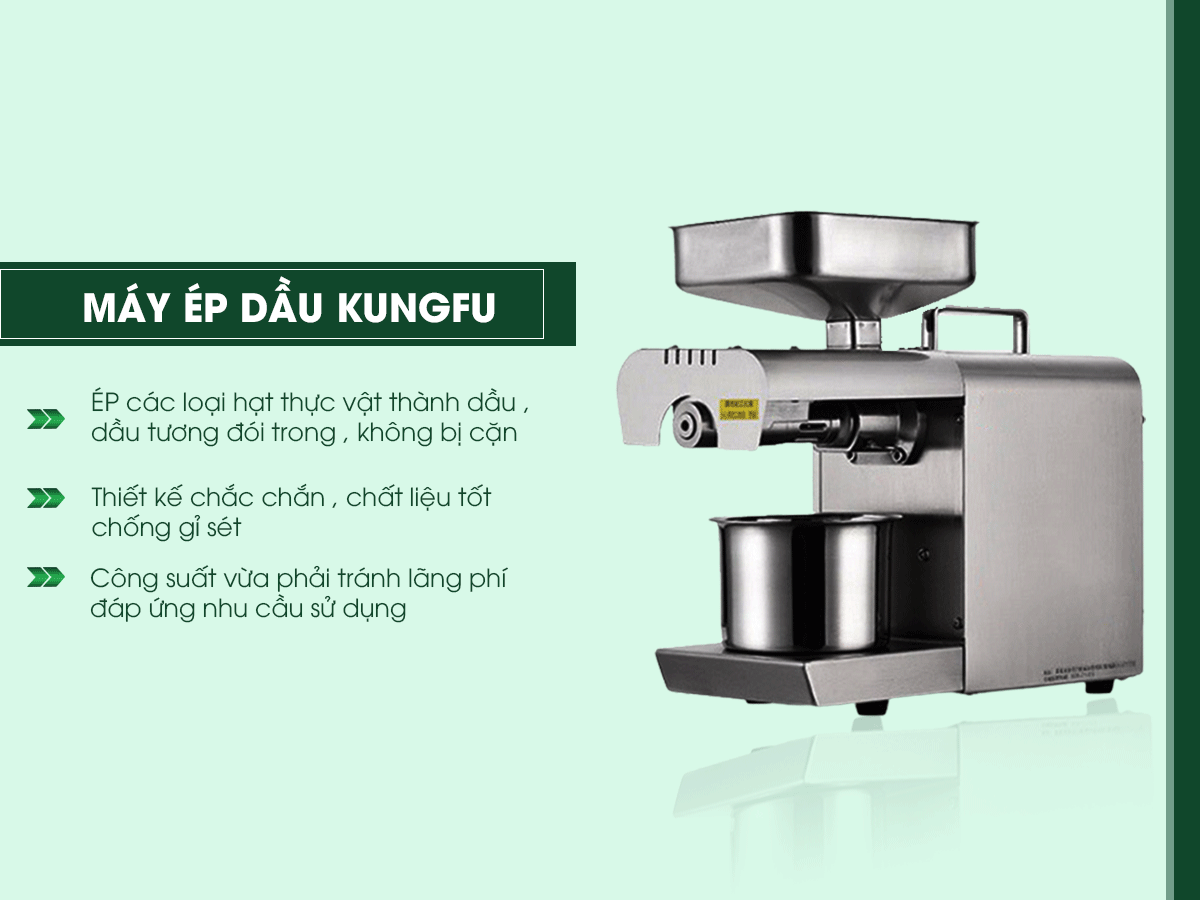 Máy ép dầu Kungfu MH22A | Hàng chính hãng