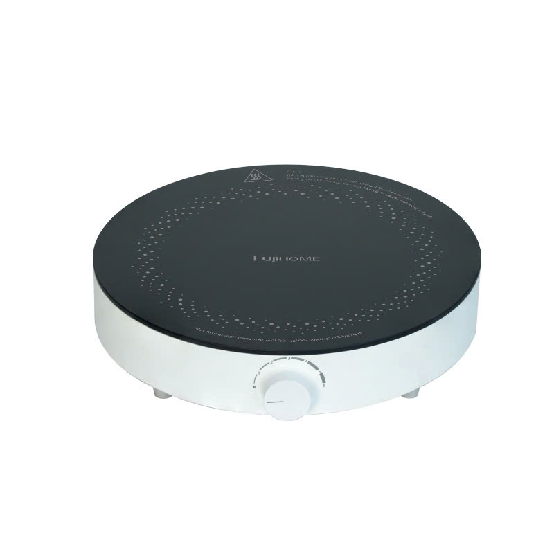 Fujihome IC-H02 – bếp từ mini tròn 2200W màu trắng nấu lẩu, phòng trọ