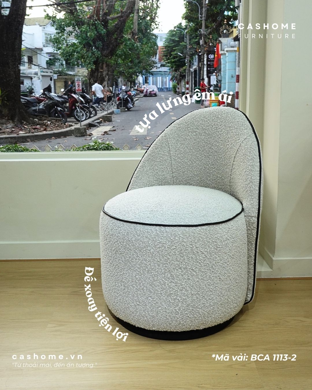 GHẾ XOAY CHỒI SEN