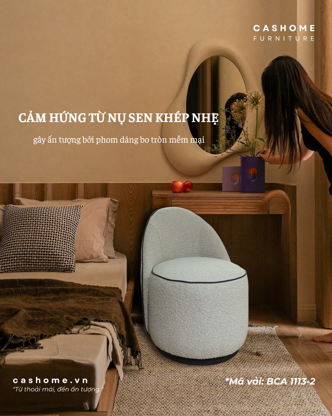GHẾ XOAY CHỒI SEN