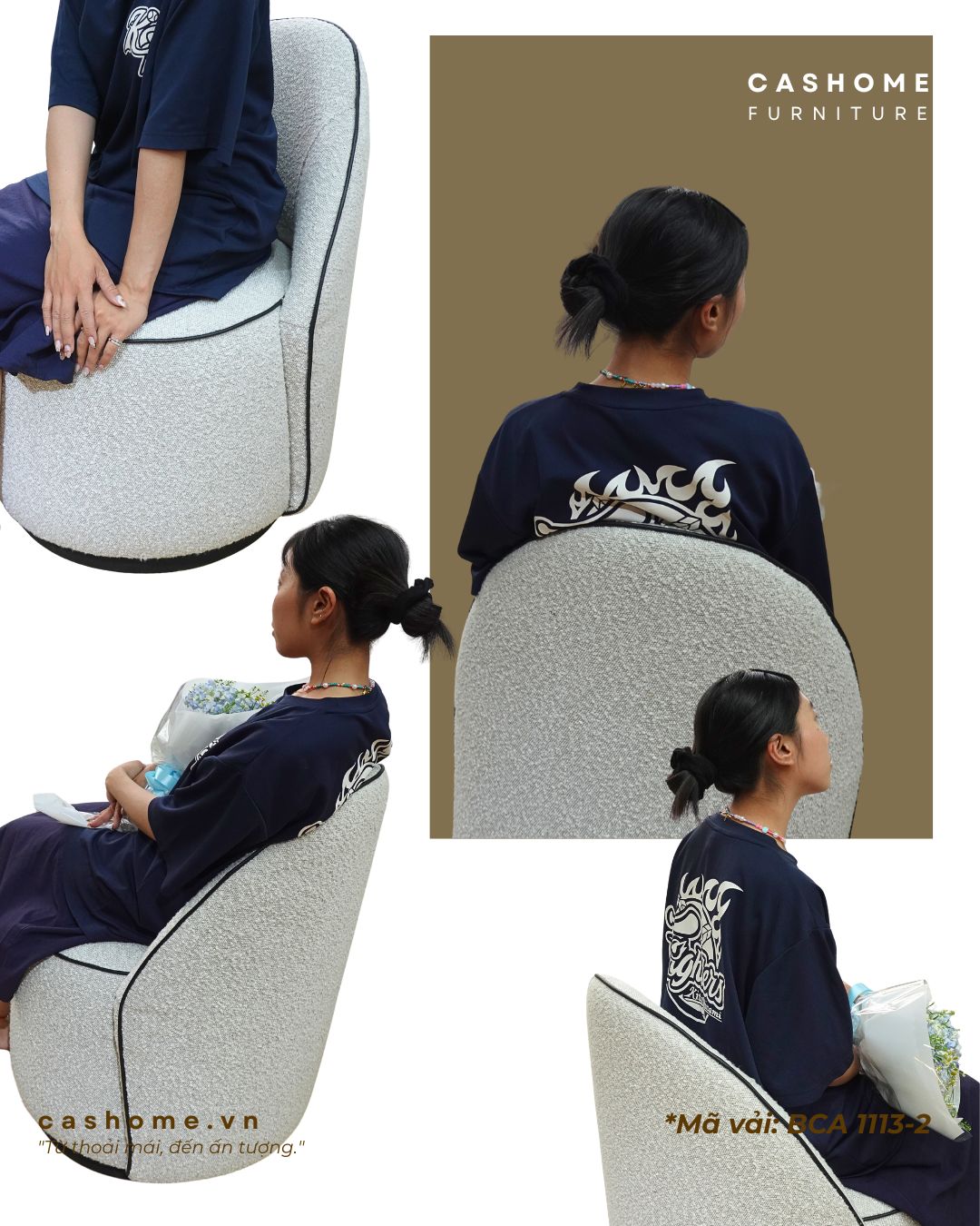 GHẾ XOAY CHỒI SEN