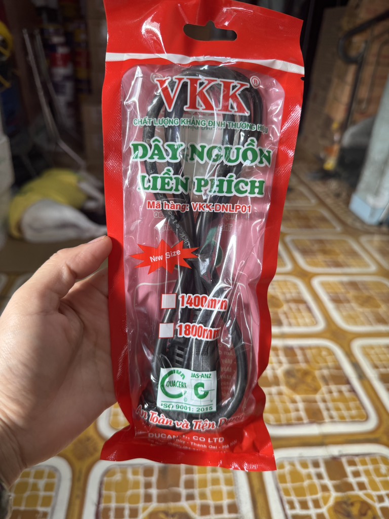 Dây nguồn 3 chấu VKK - 1.2m