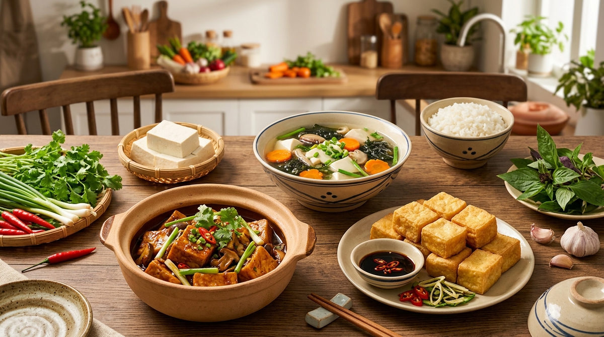 Cách nấu món chay từ đậu phụ ngon, thanh đạm tại nhà