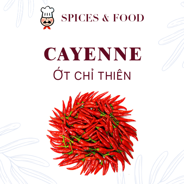Ớt chỉ thiên (Bột ớt Huế) - Cayenne