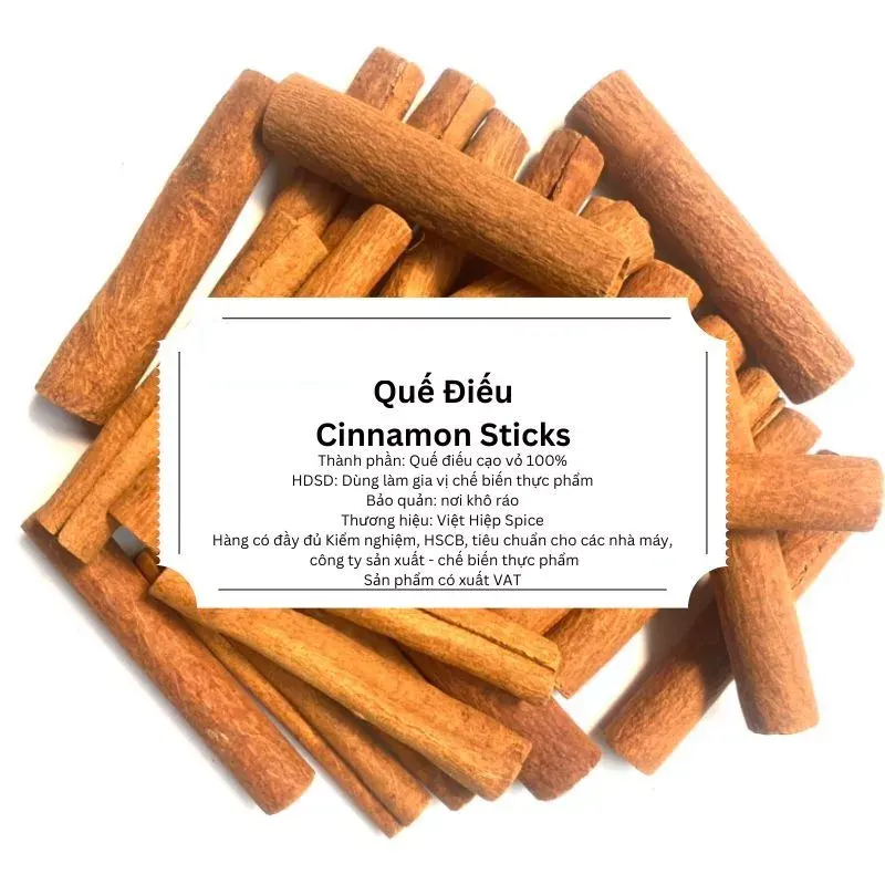 Quế Điếu Cạo Vỏ 5cm
(Cinnamon Sticks)