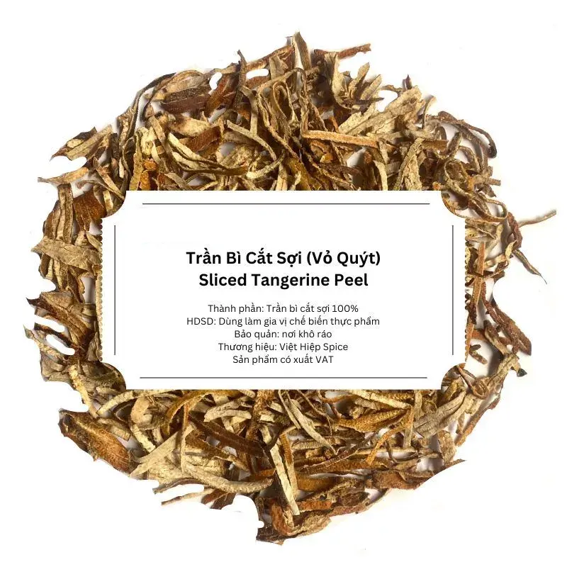 Trần Bì Cắt Sợi/Vỏ Quýt
(Sliced Aged Tangerine Peel)