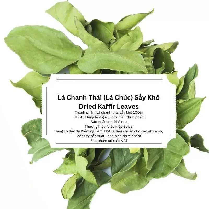 Lá Chanh Thái Cắt Sợi Sấy Khô
(Dried Kaffir Lime Slice)