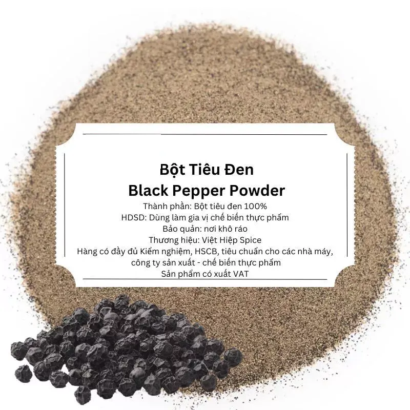 Bột Tiêu Đen (mịn)
(Black Pepper Powder)
