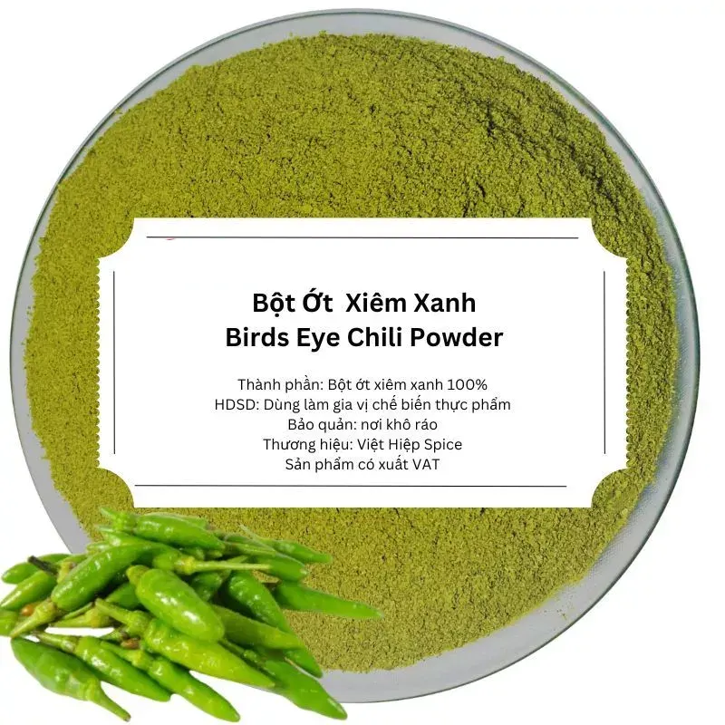 Bột Ớt Xiêm Xanh
(Green Chili Pepper Powder)