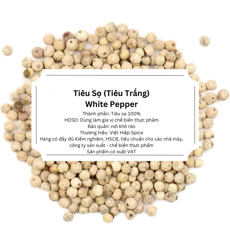 Hạt Tiêu Sọ - Hạt Tiêu Trắng
(White Pepper)