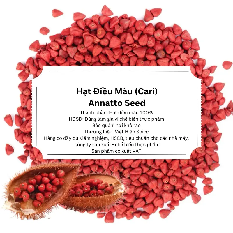 Hạt Điều Màu
(Annatto Seeds)