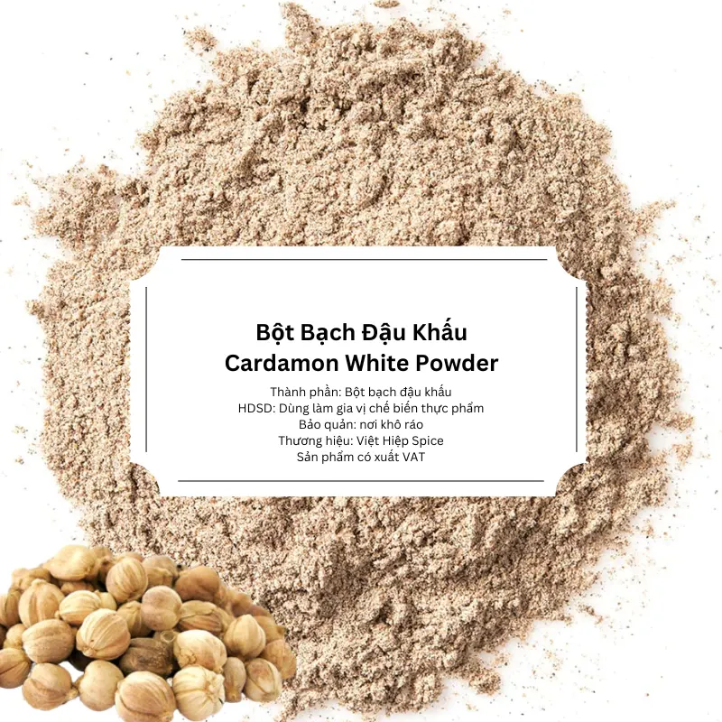 Bột Bạch Đậu Khấu
(White Cardamom Powder)